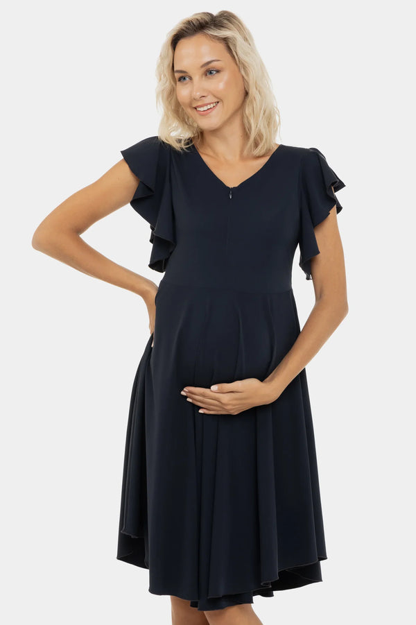 Αεράτο φόρεμα εγκυμοσύνης και θηλασμού - Φόρεμα - soonMAMA - Η σωστή προσθήκη στην κομψή και άνετη εγκυμοσύνη! - Παλτά για έγκυες