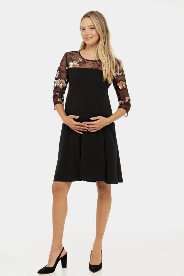 Επίσημο φόρεμα εγκυμοσύνης με παγιέτες - Clothing - soonMAMA - Η σωστή προσθήκη στην κομψή και άνετη εγκυμοσύνη! - Παλτά για έγκυες