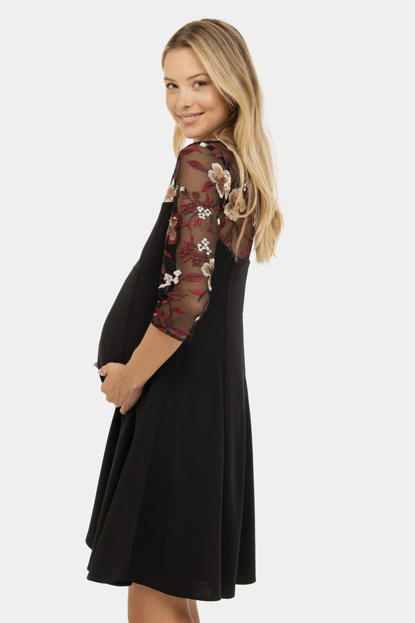 Επίσημο φόρεμα εγκυμοσύνης με παγιέτες - Clothing - soonMAMA - Η σωστή προσθήκη στην κομψή και άνετη εγκυμοσύνη! - Παλτά για έγκυες