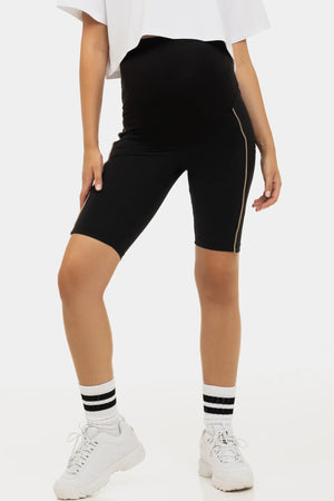 Κοντό κολάν εγκυμοσύνης με χρυσή λεπτομέρεια - - soonMAMA - Η σωστή προσθήκη στην κομψή και άνετη εγκυμοσύνη! - Παλτά για έγκυες