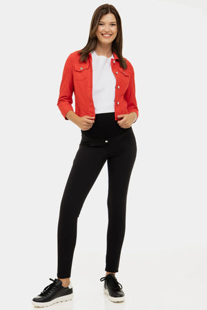 Μαύρο εφαρμοστό παντελόνι εγκυμοσύνης - Παντελόνι - soonMAMA - Η σωστή προσθήκη στην κομψή και άνετη εγκυμοσύνη! - Παλτά για έγκυες