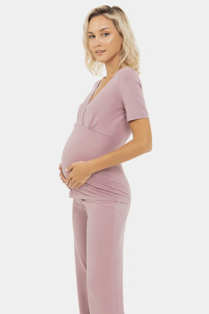 Εγκυμοσύνης και θηλασμού βαμβακερή πυτζάμα - - soonMAMA - Η σωστή προσθήκη στην κομψή και άνετη εγκυμοσύνη! - Παλτά για έγκυες