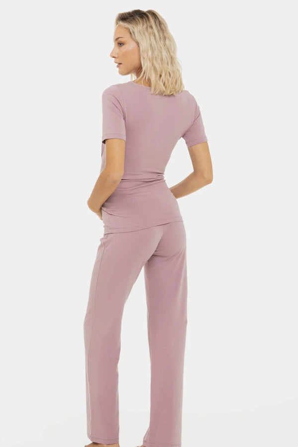 Εγκυμοσύνης και θηλασμού βαμβακερή πυτζάμα - - soonMAMA - Η σωστή προσθήκη στην κομψή και άνετη εγκυμοσύνη! - Παλτά για έγκυες