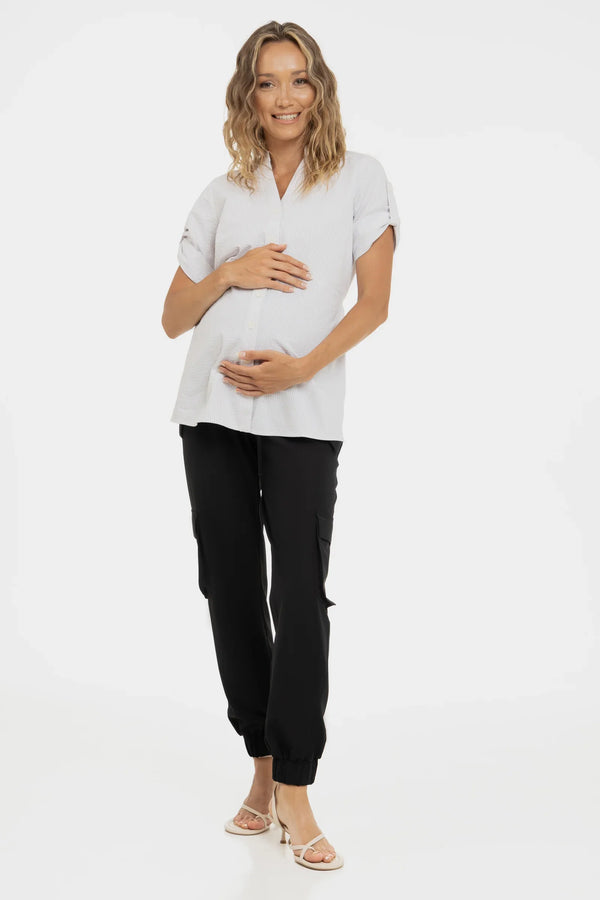 Βαμβακερό πουκάμισο εγκυμοσύνης και θηλασμού