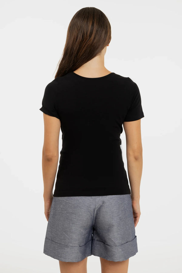 Βαμβακερή μπλούζα εγκυμοσύνης και θηλασμού