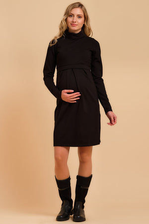 Φόρεμα εγκυμοσύνης και θηλασμού ζιβάγκο - Φόρεμα - soonMAMA - Η σωστή προσθήκη στην κομψή και άνετη εγκυμοσύνη! - Παλτά για έγκυες