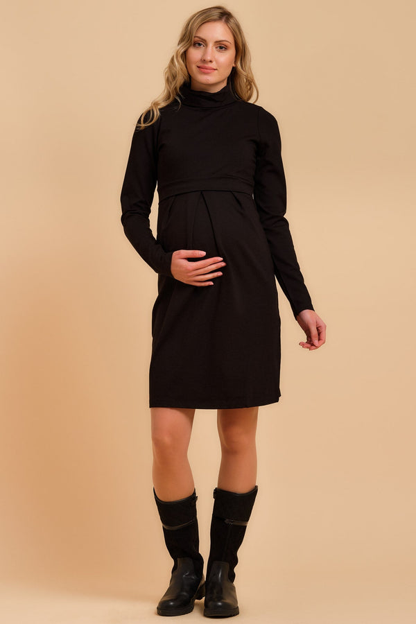 Φόρεμα εγκυμοσύνης και θηλασμού ζιβάγκο - Φόρεμα - soonMAMA - Η σωστή προσθήκη στην κομψή και άνετη εγκυμοσύνη! - Παλτά για έγκυες