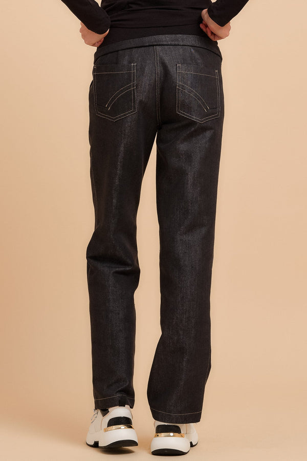 Φαρδύ παντελόνι εγκυμοσύνης τζιν - Παντελόνι - soonMAMA - Η σωστή προσθήκη στην κομψή και άνετη εγκυμοσύνη! - Παλτά για έγκυες