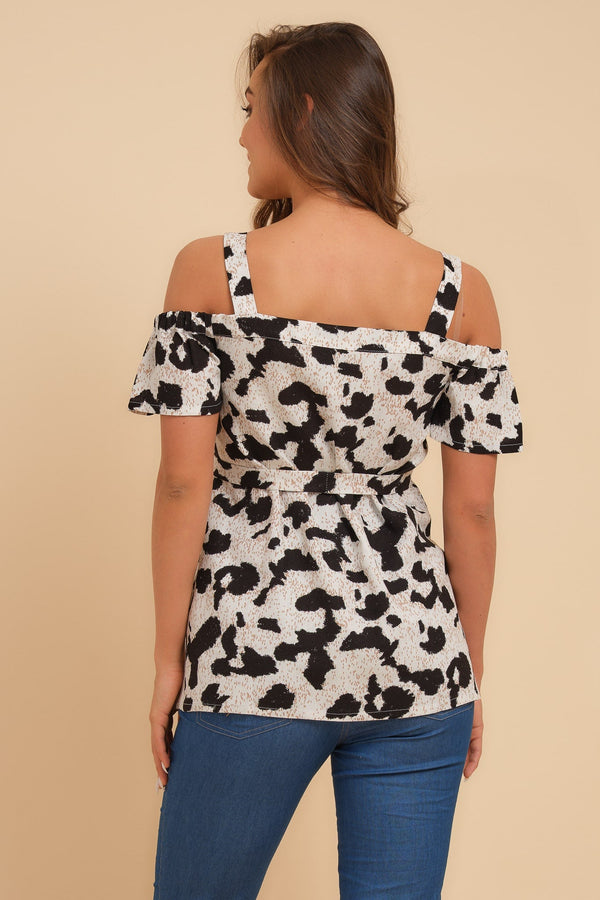 Μπλούζα εγκυμοσύνης με λινάρι - Μπλούζα - soonMAMA - Η σωστή προσθήκη στην κομψή και άνετη εγκυμοσύνη! - Παλτά για έγκυες