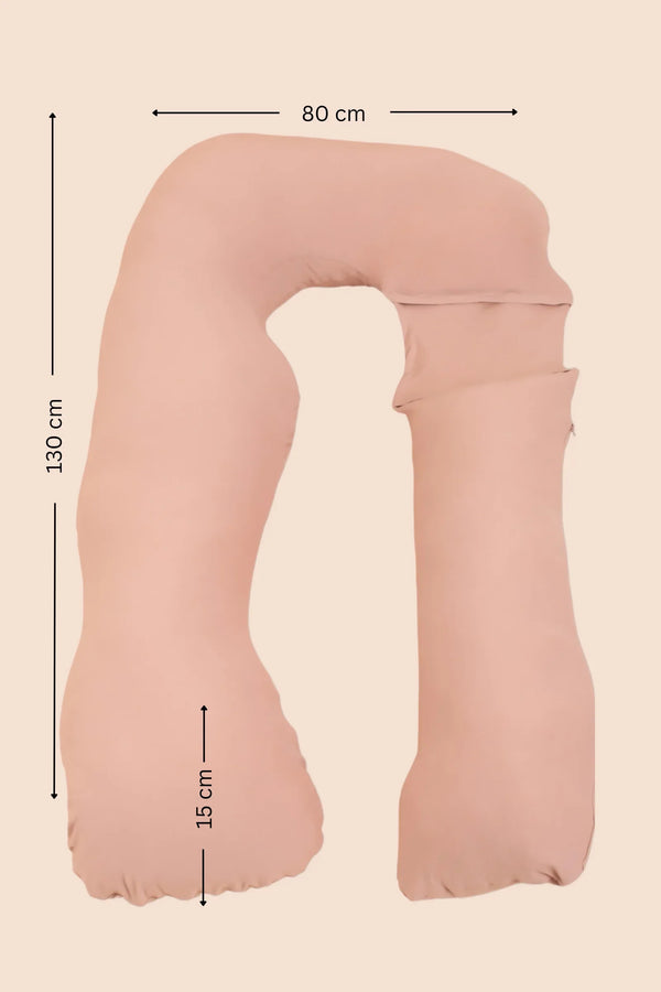 Μαξιλάρι εγκυμοσύνης και θηλασμού 3 σε 1 – Κρεμ