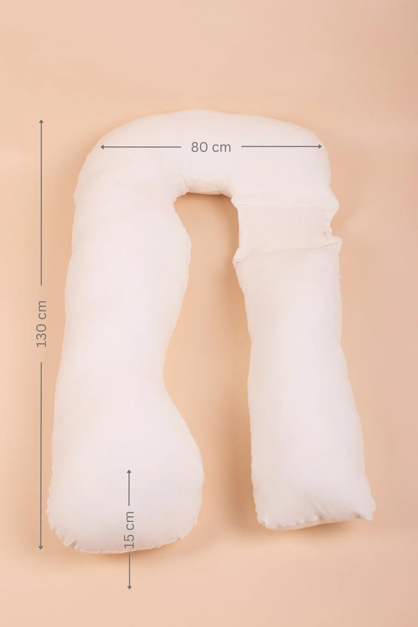 Μαξιλάρι εγκυμοσύνης 3 σε 1 - οργανικό βαμβάκι - εκρού - - soonMAMA - Η σωστή προσθήκη στην κομψή και άνετη εγκυμοσύνη! - Παλτά για έγκυες