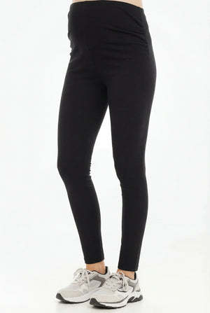 Βαμβακερό κολάν εγκυμοσύνης – μαύρο - - soonMAMA - Η σωστή προσθήκη στην κομψή και άνετη εγκυμοσύνη! - Παλτά για έγκυες