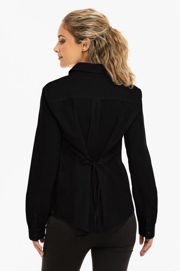 Βαμβακερό πουκάμισο 2 σε 1 εγκυμοσύνης και θηλασμού – μαύρο - - soonMAMA - Η σωστή προσθήκη στην κομψή και άνετη εγκυμοσύνη! - Παλτά για έγκυες