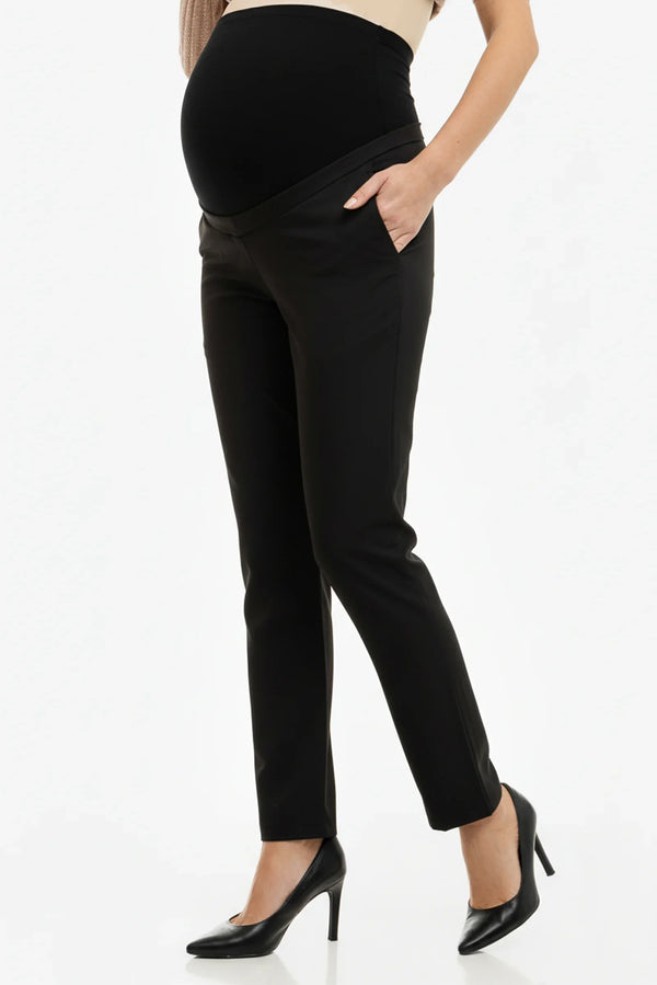 Παντελόνι εγκυμοσύνης σε μαύρο χρώμα - Παντελόνι - soonMAMA - Η σωστή προσθήκη στην κομψή και άνετη εγκυμοσύνη! - Παλτά για έγκυες