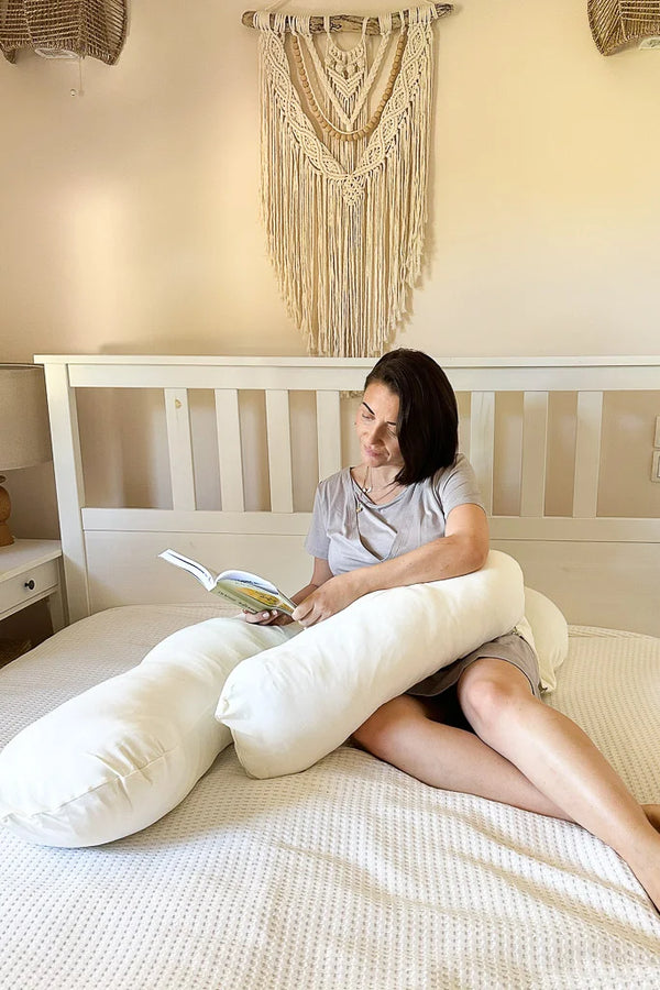 Μαξιλάρι εγκυμοσύνης και θηλασμού 3 σε 1 – Εκρού - - soonMAMA - Η σωστή προσθήκη στην κομψή και άνετη εγκυμοσύνη! - Παλτά για έγκυες