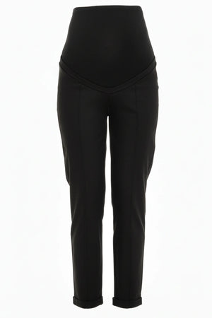 Ελαστικό βαμβακερό παντελόνι εγκυμοσύνης - - soonMAMA - Η σωστή προσθήκη στην κομψή και άνετη εγκυμοσύνη! - Παλτά για έγκυες