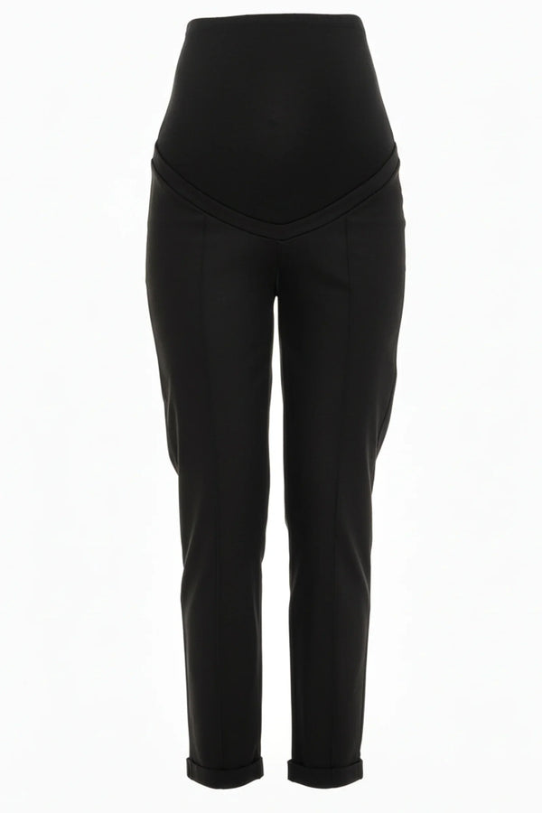 Ελαστικό βαμβακερό παντελόνι εγκυμοσύνης - - soonMAMA - Η σωστή προσθήκη στην κομψή και άνετη εγκυμοσύνη! - Παλτά για έγκυες