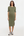 Βαμβακερό ριμπ φόρεμα εγκυμοσύνης και θηλασμού - λαδί