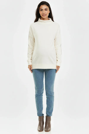 Εφαρμοστό ελαστικό τζιν εγκυμοσύνης με βαμβακερό άνω μέρος - - soonMAMA - Η σωστή προσθήκη στην κομψή και άνετη εγκυμοσύνη! - Παλτά για έγκυες