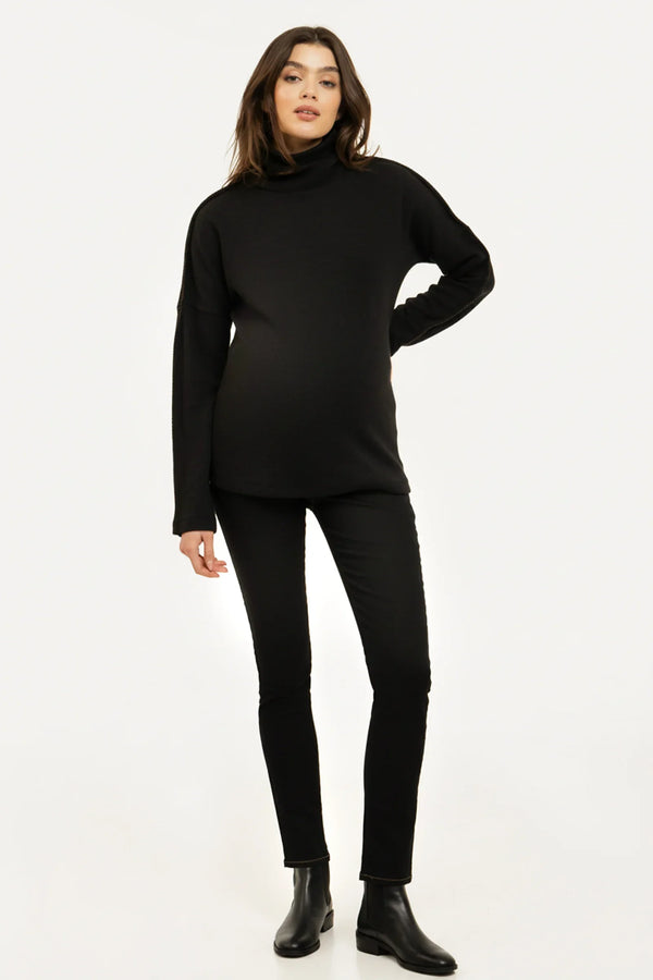 Ελαστικά τζιν εγκυμοσύνης με αφαιρούμενη ζώνη - - soonMAMA - Η σωστή προσθήκη στην κομψή και άνετη εγκυμοσύνη! - Παλτά για έγκυες