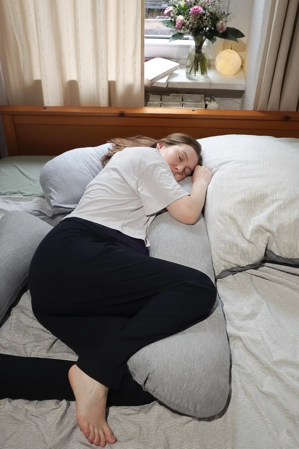 Μαξιλάρι εγκυμοσύνης και θηλασμού 3 σε 1 – Γκρι