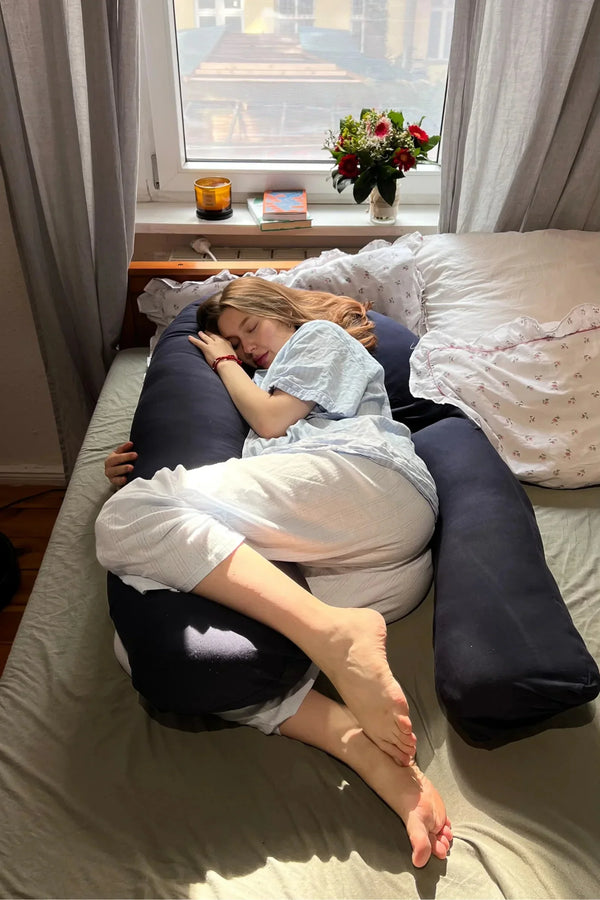 Μαξιλάρι εγκυμοσύνης και θηλασμού 3 σε 1 – Σκούρο Μπλε