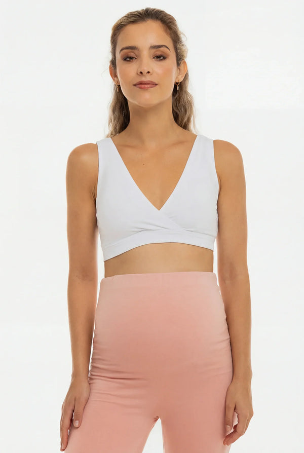 Μαλακό διπλό κολάν εγκυμοσύνης – πούδρα