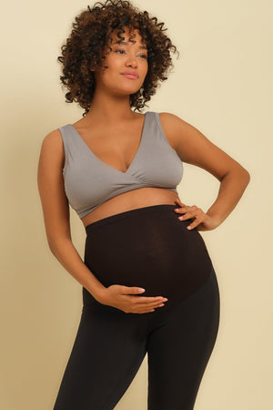 Γκρι σουτιέν εγκυμοσύνης και θηλασμού - - soonMAMA - Η σωστή προσθήκη στην κομψή και άνετη εγκυμοσύνη! - Παλτά για έγκυες