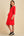 Βαμβακερό φόρεμα εγκυμοσύνης και θηλασμού - κόκκινο