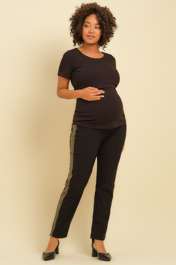 Εφαρμοστό ελαστικό παντελόνι εγκυμοσύνης - Pants - soonMAMA - Η σωστή προσθήκη στην κομψή και άνετη εγκυμοσύνη! - Παλτά για έγκυες