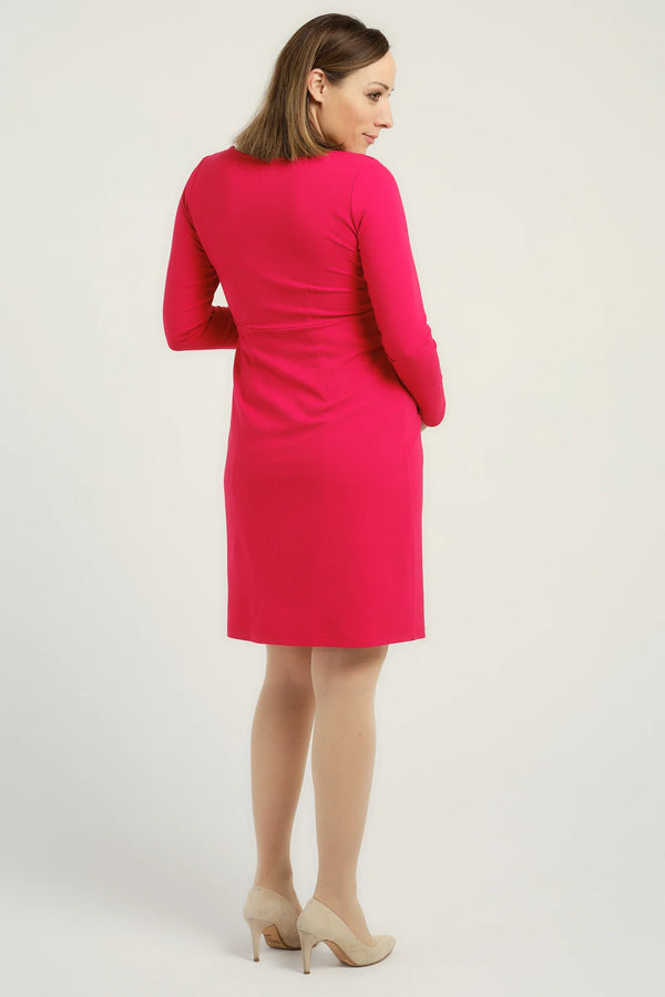 Κομψό φόρεμα εγκυμοσύνης και θηλασμού με μακρύ μανίκι - Φόρεμα - soonMAMA - Η σωστή προσθήκη στην κομψή και άνετη εγκυμοσύνη! - Παλτά για έγκυες