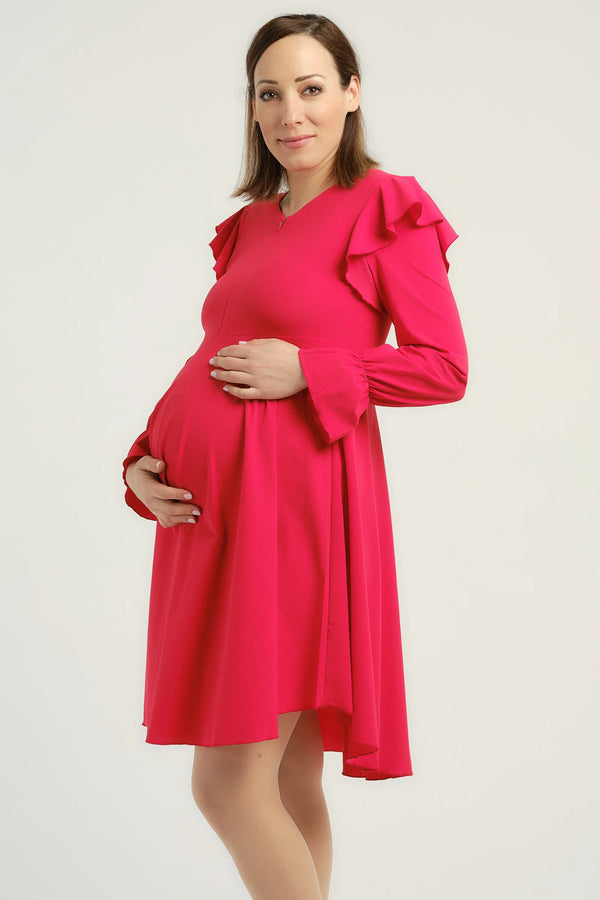 Αεράτο φόρεμα εγκυμοσύνης και θηλασμού - Dresses - soonMAMA - Η σωστή προσθήκη στην κομψή και άνετη εγκυμοσύνη! - Παλτά για έγκυες