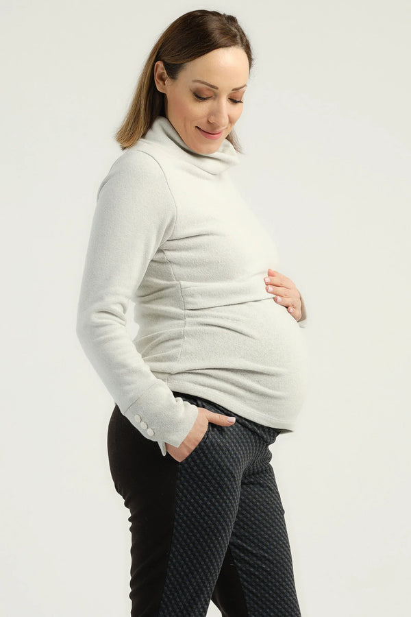 Πλεκτό πουλόβερ εγκυμοσύνης και θηλασμού