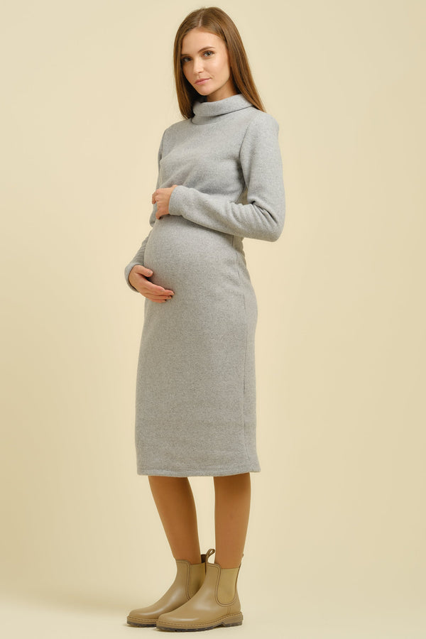 Φόρεμα εγκυμοσύνης και θηλασμού ζιβάγκο - Dresses - soonMAMA - Η σωστή προσθήκη στην κομψή και άνετη εγκυμοσύνη! - Παλτά για έγκυες