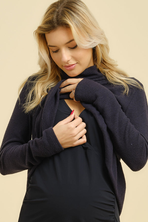 Φόρεμα εγκυμοσύνης και θηλασμού 2 σε 1 με πουλόβερ - Dresses - soonMAMA - Η σωστή προσθήκη στην κομψή και άνετη εγκυμοσύνη! - Παλτά για έγκυες