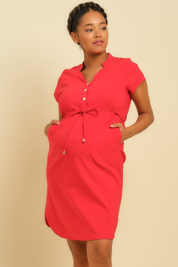 Ελαστικό φόρεμα εγκυμοσύνης και θηλασμού - Φόρεμα - soonMAMA - Η σωστή προσθήκη στην κομψή και άνετη εγκυμοσύνη! - Παλτά για έγκυες