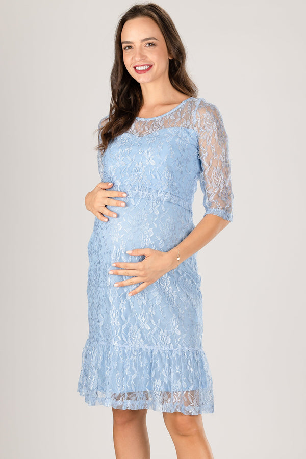 Επίσημο δαντελένιο φόρεμα εγκυμοσύνης και θηλασμού - Φόρεμα - soonMAMA - Η σωστή προσθήκη στην κομψή και άνετη εγκυμοσύνη! - Παλτά για έγκυες