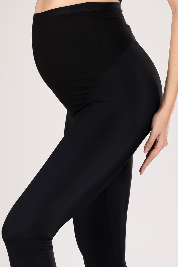 Μαύρο κολάν εγκυμοσύνης - Παντελόνι - soonMAMA - Η σωστή προσθήκη στην κομψή και άνετη εγκυμοσύνη! - Παλτά για έγκυες