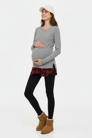 Κολάν εγκυμοσύνης με εσωτερική επένδυση - - soonMAMA - Η σωστή προσθήκη στην κομψή και άνετη εγκυμοσύνη! - Παλτά για έγκυες