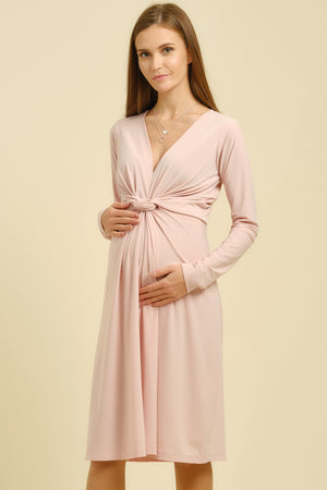 Φόρεμα εγκυμοσύνης με κόμπο - Dresses - soonMAMA - Η σωστή προσθήκη στην κομψή και άνετη εγκυμοσύνη! - Παλτά για έγκυες