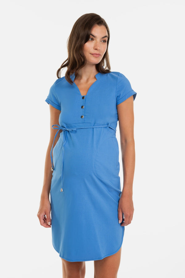Ελαστικό φόρεμα εγκυμοσύνης και θηλασμού -  - soonMAMA - Η σωστή προσθήκη στην κομψή και άνετη εγκυμοσύνη! - Παλτά για έγκυες