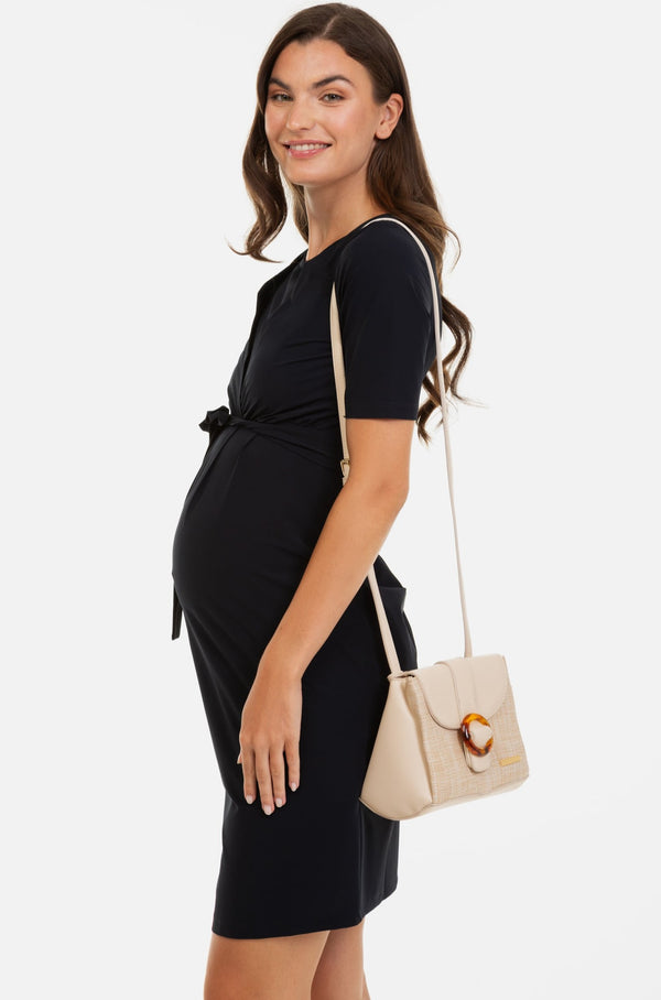 Φόρεμα εγκυμοσύνης και θηλασμού με ζώνη -  - soonMAMA - Η σωστή προσθήκη στην κομψή και άνετη εγκυμοσύνη! - Παλτά για έγκυες