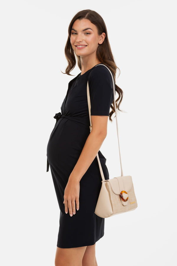 Φόρεμα εγκυμοσύνης και θηλασμού με ζώνη -  - soonMAMA - Η σωστή προσθήκη στην κομψή και άνετη εγκυμοσύνη! - Παλτά για έγκυες