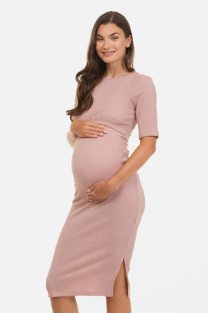 Μακρύ φόρεμα εγκυμοσύνης και θηλασμού με ανοίγματα -  - soonMAMA - Η σωστή προσθήκη στην κομψή και άνετη εγκυμοσύνη! - Παλτά για έγκυες