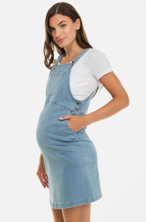 Дънков сукман за бременни и кърмещи -  - soonMAMA - Η σωστή προσθήκη στην κομψή και άνετη εγκυμοσύνη! - Παλτά για έγκυες