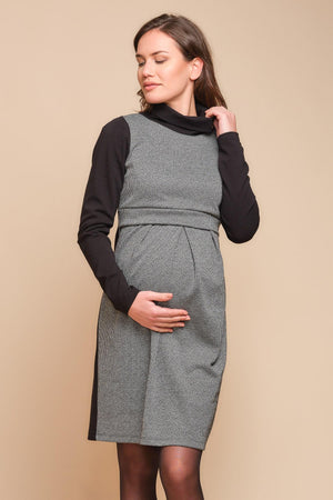 Φόρεμα εγκυμοσύνης και θηλασμού ζιβάγκο με μοτίβο - Φόρεμα - soonMAMA - Η σωστή προσθήκη στην κομψή και άνετη εγκυμοσύνη! - Παλτά για έγκυες
