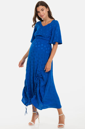 Μακρύ φόρεμα μητρότητας και θηλασμού με βολάν -  - soonMAMA - Η σωστή προσθήκη στην κομψή και άνετη εγκυμοσύνη! - Παλτά για έγκυες