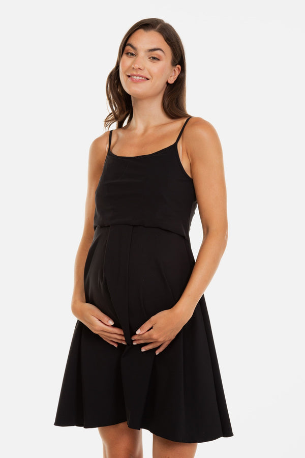 Φόρεμα μητρότητας και θηλασμού με δαντελωτό μπούστο -  - soonMAMA - Η σωστή προσθήκη στην κομψή και άνετη εγκυμοσύνη! - Παλτά για έγκυες