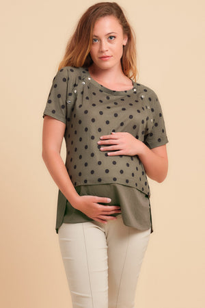 Μπλούζα εγκυμοσύνης και θηλασμού με σχέδιο - Μπλούζα - soonMAMA - Η σωστή προσθήκη στην κομψή και άνετη εγκυμοσύνη! - Παλτά για έγκυες