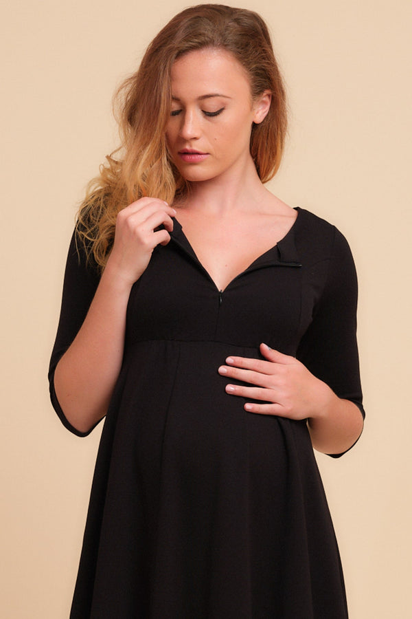 Βραδινό φόρεμα εγκυμοσύνης και θηλασμού -  - soonMAMA - Η σωστή προσθήκη στην κομψή και άνετη εγκυμοσύνη! - Παλτά για έγκυες